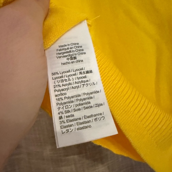 J. Crew Sunlit Yellow Knit Top - Picture 6 of 6